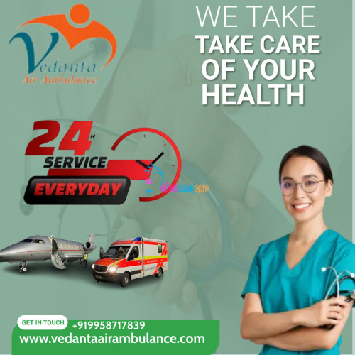 Vedanta Air Ambulance Service in Kanpur is equipped with all the necessary medical supplies for a risk-free journey to the patients. We are available round-a-clock to help the patient reach their chosen destination without any delay. 
More@ https://bit.ly/3UU0aIN