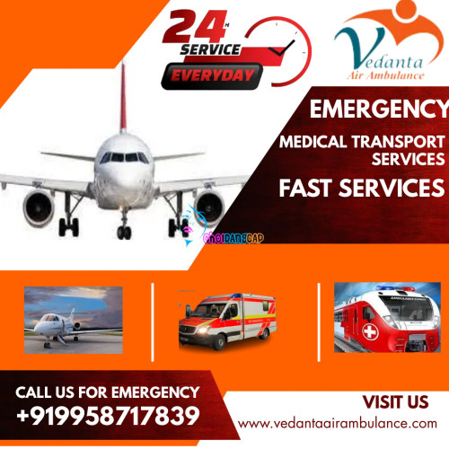 Vedanta Air Ambulance Service in Dimapur provides an Aero-medical operation team with hi-tech healthcare equipment to the patient at an affordable price. 
More@ https://bit.ly/3v1Twpm