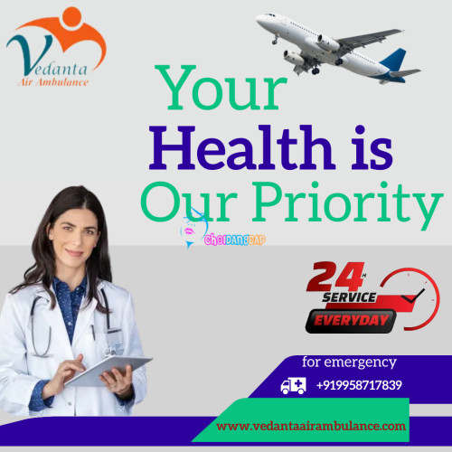 Vedanta Air Ambulance Service in Hyderabad provides full ICU facilities inside the aircraft. We provide pre-hospital facilities along with a specialized and well-experienced medical team during the entire journey. 
More@ https://bit.ly/3GileEN