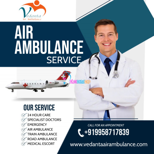 Vedanta Air Ambulance Service in Silchar provides top class emergency air ambulance services with all necessary medical facilities to shift the patient at genuine cost. So contact us now and get our sercices. 
More@ https://bit.ly/3Wx2Mhm