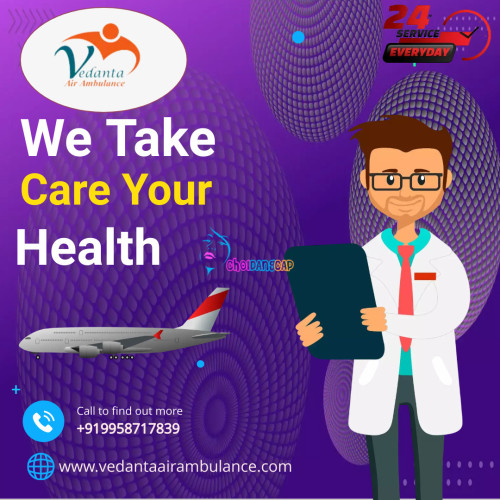 Vedanta Air Ambulance Service in Jaipur provides all the necessary medical tools to shift patients without any difficulties or complications. We have a dedicated medical crew that manages the transportation process efficiently and provides transportation without trouble. 
More@ https://bit.ly/3Q7TzcQ