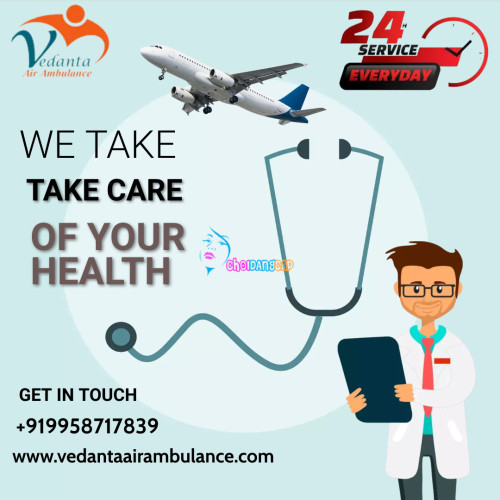 Vedanta Air Ambulance Service in Pune provides all the necessary medical facilities for risk-free transportation. We are available round the clock to help the patient reach their destination without any delay. 
More@ https://bit.ly/3GhVYgw