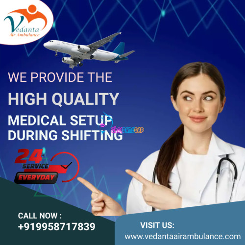 Vedanta Air Ambulance Service in Imphal provides 24X7 emergency medical support with a well-experienced and specialized medical crew. We provide the best medical transport services at a reasonable price. 
More@ https://bit.ly/3QPzyrT
