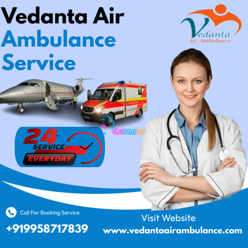 Vedanta Air Ambulance Service in Jabalpur provides emergency medical transport with all top-notch medical equipment for critical patients. So if you need to move your patient safely, call us now.
More@ https://bit.ly/3XDqHvH