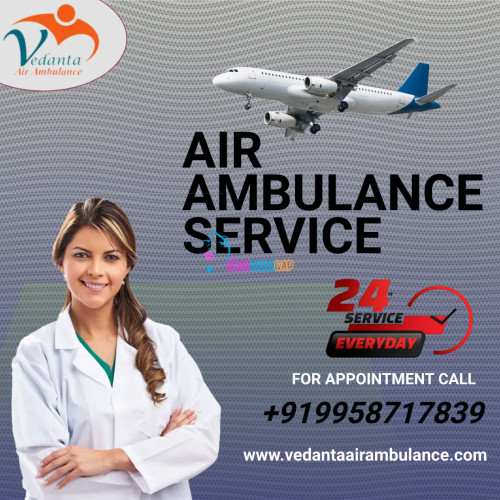 Vedanta Air Ambulance Service in Jaipur provides expert MD doctors and much experienced medical staff to take care of the patient throughout the journey at reasonable prices with the latest technological medical equipment. 
More@ https://bit.ly/3kIAz92