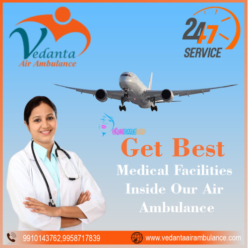 Vedanta Air Ambulance Service in Purnia provides the newest healthcare equipment with a specialized medical team for the patient. Then don't delay and book our air ambulance services with a life-saving emergency medical team. 
More@ https://bit.ly/3H2bSvW