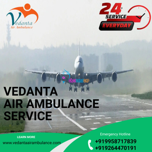 Vedanta Air Ambulance Service in Rajkot provides a highly qualified medical team to take care of the patient's health from start to finish. We also provide risk-free patient transportation services with the latest technology.  
More@ https://bit.ly/3XIt29a