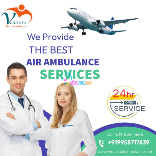 Vedanta Air Ambulance Service in Jammu provides remarkable medical patient transport service with all modern equipment at a genuine cost. So Instantly book our state-of-the-art medical transport service for emergency patient transfers. 
More@ https://bit.ly/3X0xeQn
