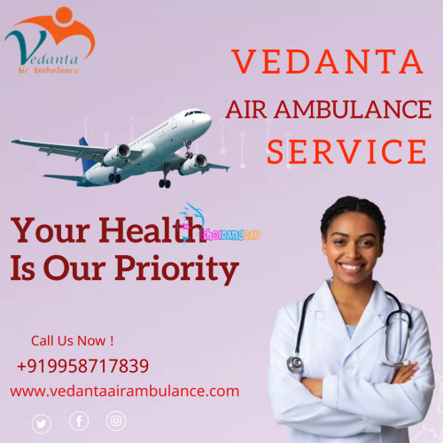 Vedanta Air Ambulance Service in Jodhpur is now providing you authentic healthcare facility for patients. Then don't delay and book our exceptional service with a lifesaving emergency medical team.
More@ https://bit.ly/3DLZrnc